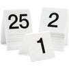 Juvale Acrylic Tent Table Numbers 1-25 (White, 3 x 2.75 x 2.5 in, 25 Pack)