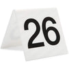 Juvale Acrylic Tent Table Numbers 26-50 (White, 3 x 2.75 x 2.5 in, 25 Pack)