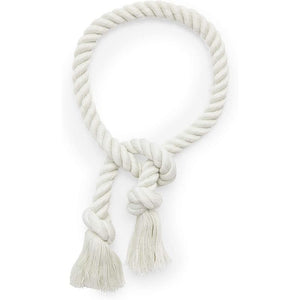 Juvale White Rope Curtain Tiebacks, Holdbacks for Drapes (29 in, 2 Pairs)