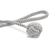 Light Grey Rope Curtain Tiebacks, Holdbacks for Drapes (20 Inches, 2 Pack)