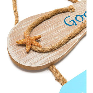 Juvale Wooden Hanging Wall Sign Beach Decor, Good Vibes Only (9 x 16 Inches)