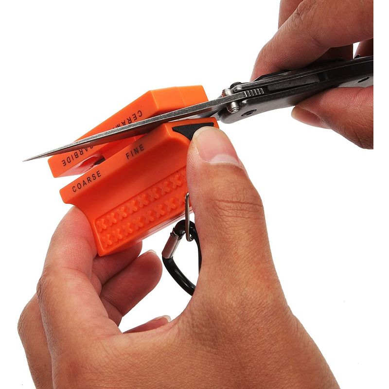 Travel Knife Sharpener, Camping Tools (2.25 x 1.5 x 1 In)