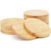 Juvale Round Bamboo Coasters Set (12 Pack)