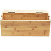 Bamboo Cable Management Box Large, Covers and Hides Cords (15.75 x 5.5 x 6.5 in)