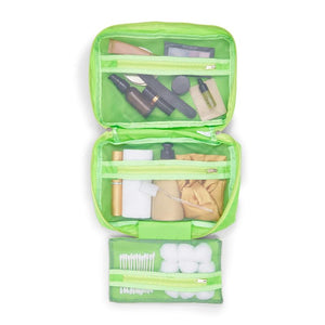 Travel Cosmetic Bag Toiletry Organizer, Neon Green (9.75 x 6.25 In)