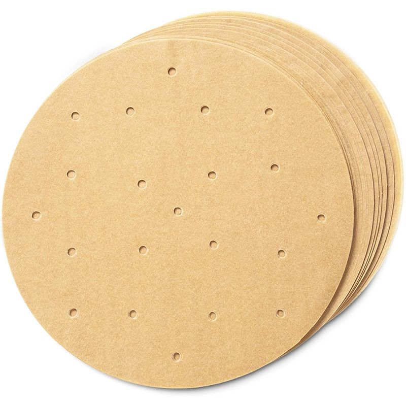 Air Fryer Liners, Unbleached Parchment Paper Rounds (8 In, 200 Pack)