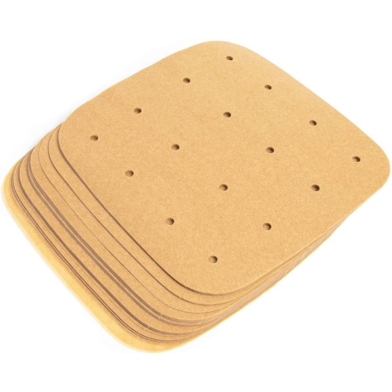 Air Fryer Liners, Unbleached Parchment Paper (7.5 x 7.5 In, 200 Pack)