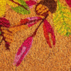 Natural Coir Welcome Door Mat, Autumn Leaves (30 x 17 Inches)