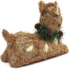 Juvale Merry Christmas Deer Figurine, Rustic Holiday Home Decor, Self Standing (Tan, 10.5 in)