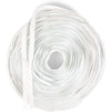 White #3 Nylon Coil Zippers with 80 Replacement Sliders for Sewing (50 Yards)