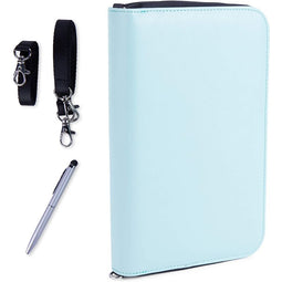 RFID Family Passport Holder, Travel Wallet with Pen (Mint, 4 Pieces)