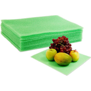 Foam Fridge Liners, Refrigerator Organizer Mats (Green, 13 x 10.5 In, 12 Pack)