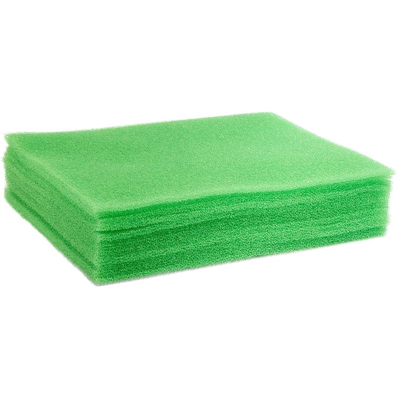Foam Fridge Liners, Refrigerator Organizer Mats (Green, 13 x 10.5 In, 12 Pack)