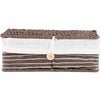 Juvale Woven Rectangular Tissue Box, Farmhouse Decor (Brown, 10 x 5.5 x 4 in)