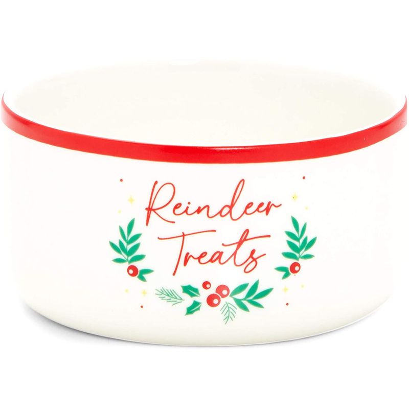 Cookies for Santa Plate Set with Milk Jar, Reindeer Treat Bowl, Chalk (4 Pieces)