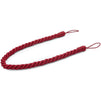 Burgundy Rope Curtain Tiebacks with Hooks, Holdbacks for Drapes (26 In, 2 Pairs)