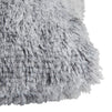 Grey Faux Fur Throw Pillow Covers, Fuzzy Home Decor (20 x 20 Inches, 2 Pack)