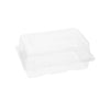 50 Pack Clear Disposable Food Containers with Hinged Lids, 9x6x4 Inch Plastic Take Out Boxes