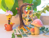 Miniature Fairy Garden Set, Resin Figurines for Lawn, Yard, and Home Decor (4 Pieces)