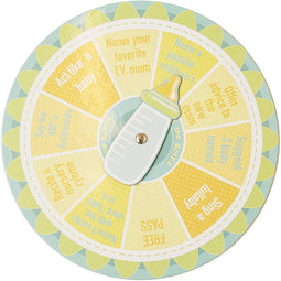 4-Pack Gender Neutral Spin The Bottle Baby Shower Party Game, Yellow, 8 inches