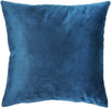 Velvet Throw Pillow Covers, Blue Home Decor (18 x 18 In, 2 Pack)