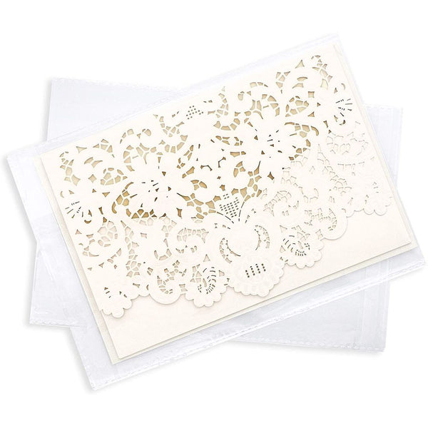 Plastic Sleeves for Card, Clear Envelope (7.6 x 5.7 In, 300 Pack)