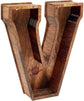 VINO Letters Wine Cork Holder (1 Set) - Brown Wood