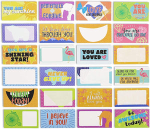 Motivational Lunch Box Notes in 30 Designs (3.5 x 2 Inches, 60-Pack)