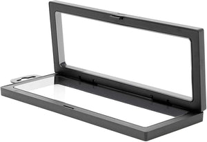 Juvale 3-D Floating Display Case with Hang Hook, 3 Pieces, Black