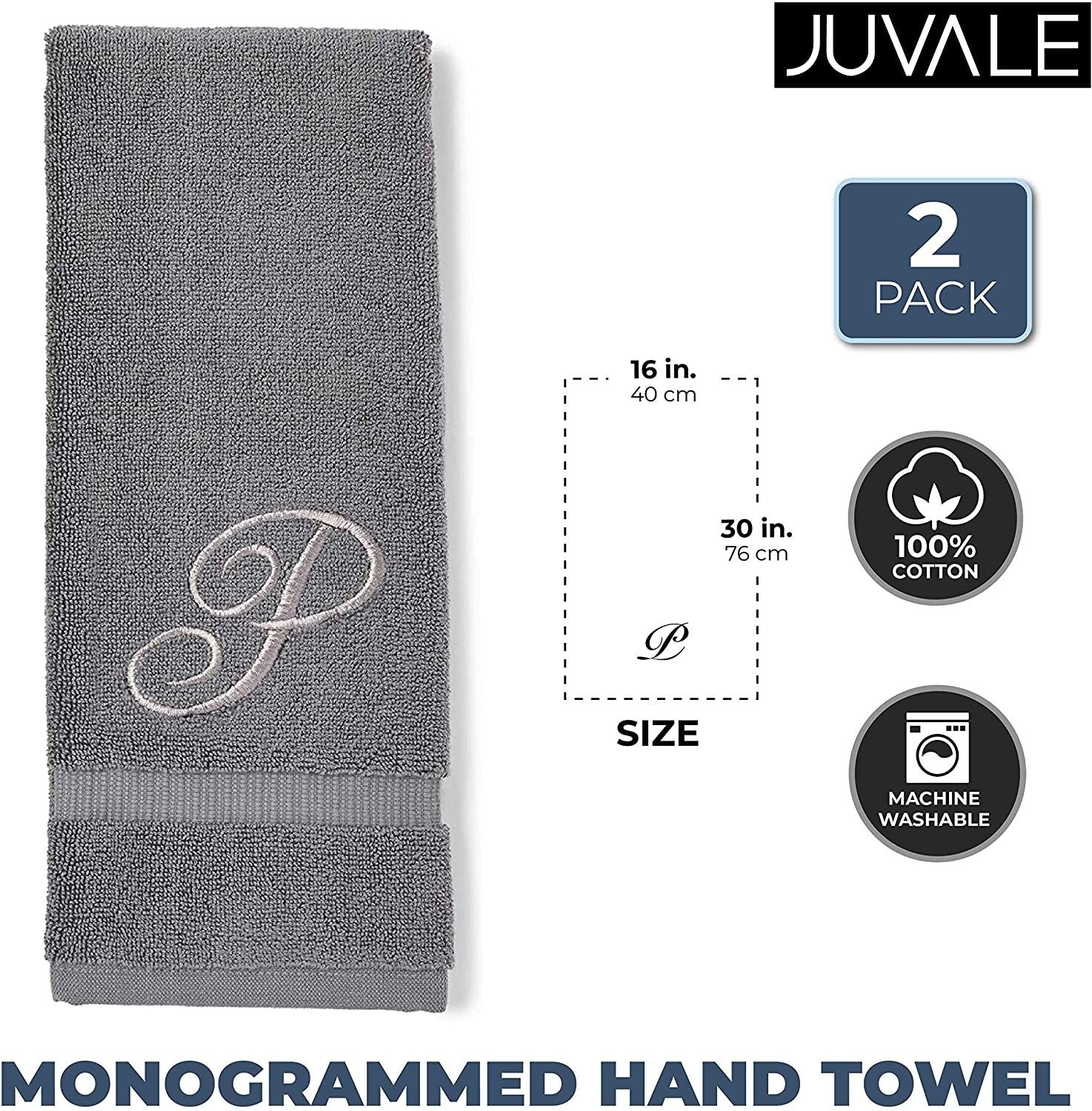 2pk Cotton Farmhouse Kitchen Towels Gray - MU Kitchen