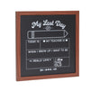 First and Last Day of School Chalkboard Sign, Teacher Classroom Supplies (2 Pieces)