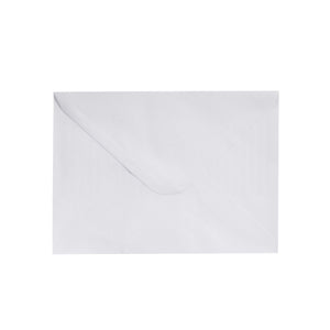A7 Luxurious Envelope - 50-Pack Invitation Envelopes with Lined Gold Foil Stripes, 5x7 Gummed Seal V-Flap Invite Envelope for Wedding, Graduation, Birthday, 120gsm, 5.25x7.25 inches, White