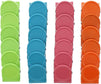 Refrigerator Magnets, Metal Chip Clips in 4 Colors (24 Set)