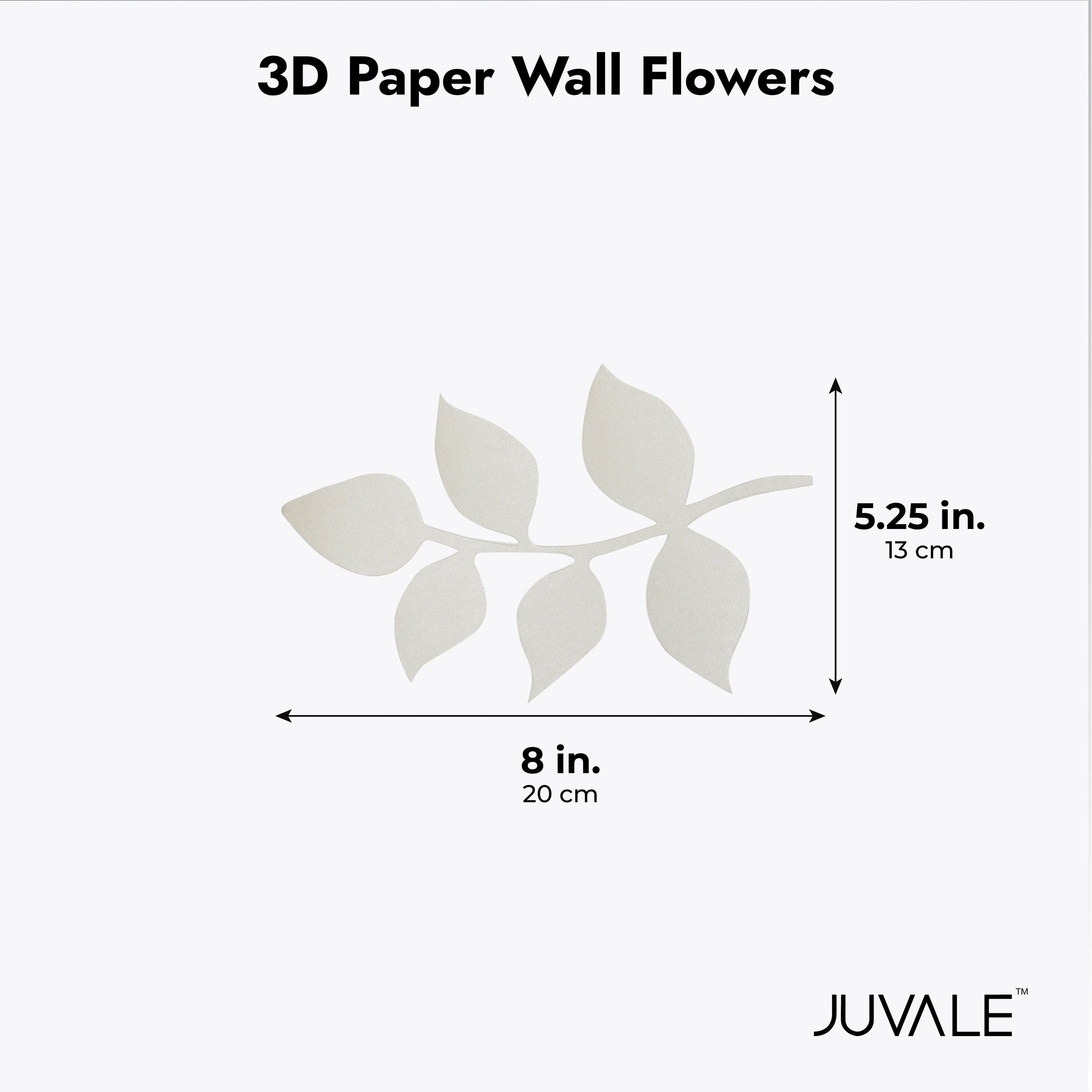 White 3D Paper Flowers Decorations for Wall Decor, Wedding