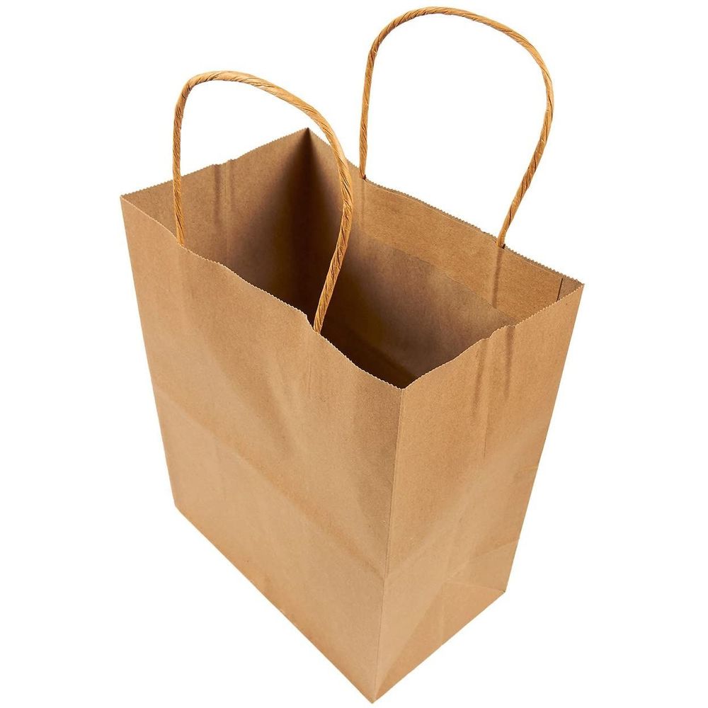 2x Kraft Paper Bags with Tags Ribbon Wedding Gift Favor Welcome Bags for  Party Guests – Wadbeev
