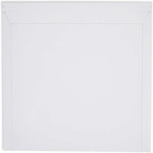 White Rigid Mailing Envelopes, Stay Flat Mailers (12.5 x 12.5 Inches, 100 Pack)