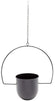 Black Metal Hanging Planter (12 x 25.75 Inches, 2 Pack)