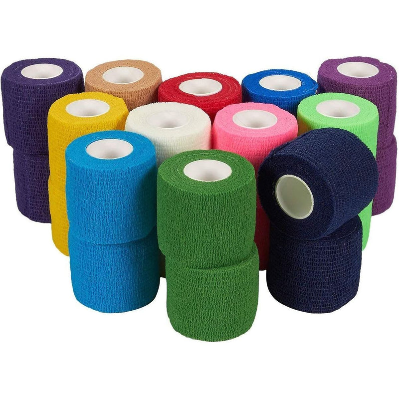  Juvale 12 Rolls Colorful Self Adhesive Bandage Wrap 4