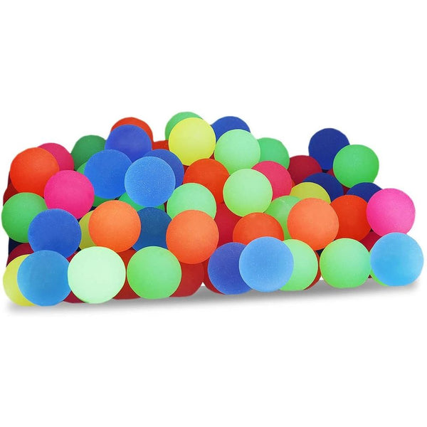 100 Count Bouncy Balls Birthday Party Favors for Kids Goodie Bags (1 in, Neon Colors)