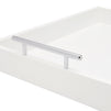 White Serving Tray for Coffee Table, 16x12" with Coasters and Decorative Interchangeable Gold and Silver Handles