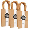 Juvale Small Kraft Paper Gift Bags with Handles (Brown, 8.5 x 5.25 Inches, 36 Count)