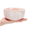 Set of 6 Porcelain Pasta Bowls, Pink Marble Design Dinnerware for Salad and Soup (6 x 3 In, 28 oz)