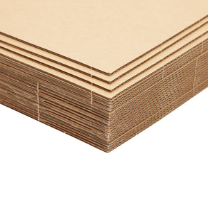 Corrugated Cardboard Divider Sheets, 7x10 Backing Board for Shipping Supplies (50 Pack)