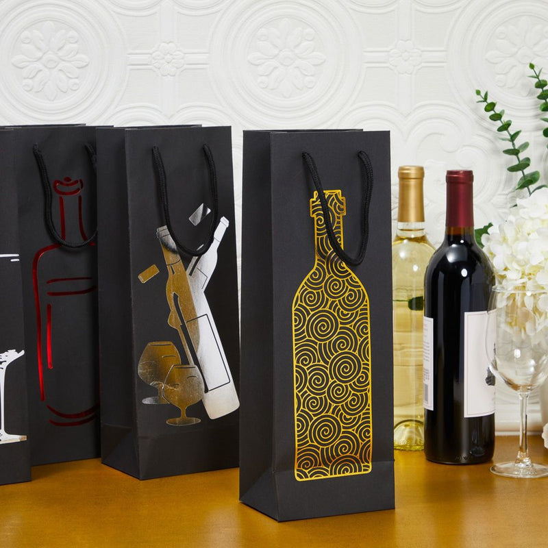288 Pc Wine + Bottle Gift Bags 288 Pc Display
