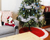 Juvale Christmas Tree Skirt, Red and White Velvet Tree Skirt, Holiday Xmas Decor (60 in)