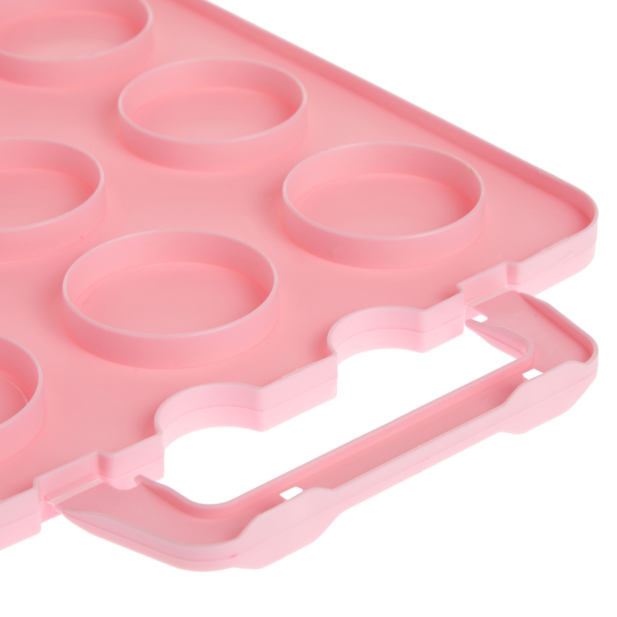 3 Tier Cupcake Carrier with Lid and Handle, Holds 36 Cupcakes (Pink, 13.5 x  10.25 x 10.75 In)