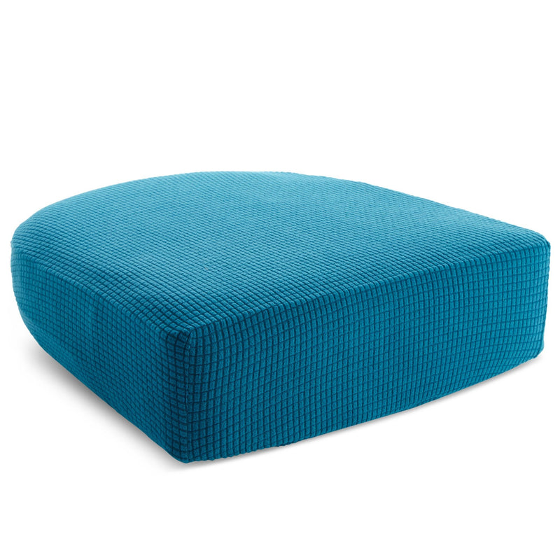 2 Pack Stretch Couch Cushion Slipcovers, Reversible Polyester Outdoor Sofa Protectors (Small, Teal)