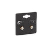 Earring Display Card Holders for Jewelry, Ear Studs (2x2 In, Black, 200 Pack)