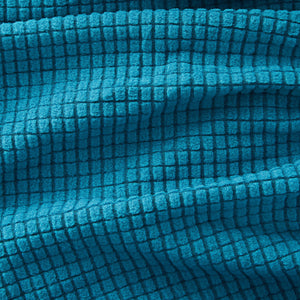 2 Pack Stretch Outdoor Cushion Covers for Patio Furniture and Sofas, Reversible (Medium, Teal)
