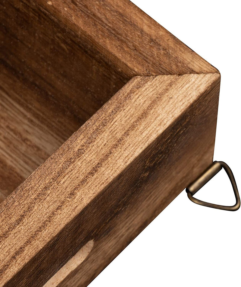 Genie Crafts Wooden Shadow Box Bank, Rainy Day Fund (7.1 x 1.8 Inches)